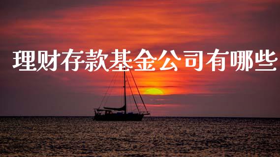 理财存款基金公司有哪些_https://www.ltsssb.com_基金频道_第1张