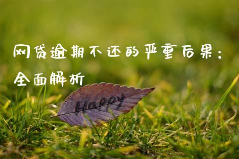 网贷逾期不还的严重后果：全面解析_https://www.ltsssb.com_基金频道_第1张
