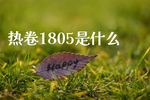 热卷1805是什么_https://www.ltsssb.com_期货行情_第1张
