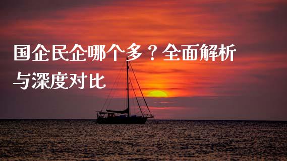 国企民企哪个多？全面解析与深度对比_https://www.ltsssb.com_期货行情_第1张