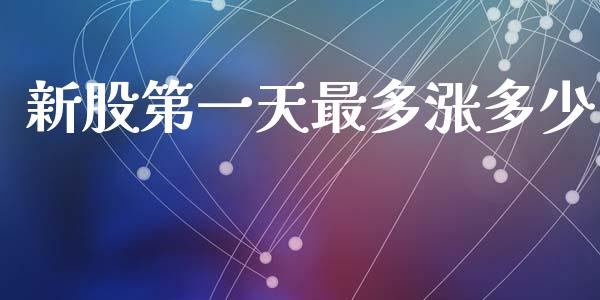 新股第一天最多涨多少_https://www.ltsssb.com_股市分析_第1张