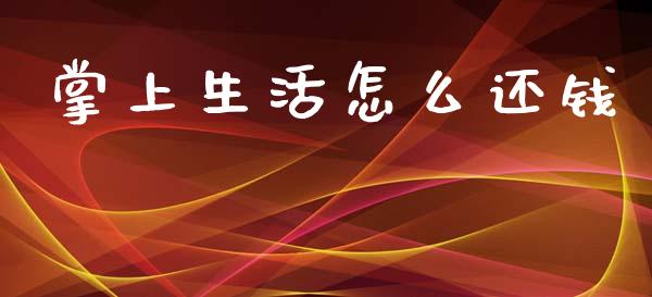 掌上生活怎么还钱_https://www.ltsssb.com_期货行情_第1张
