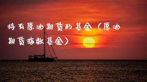 持有原油期货的基金（原油期货指数基金）_https://www.ltsssb.com_期货行情_第1张