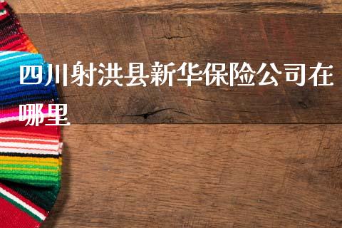 四川射洪县新华保险公司在哪里_https://www.ltsssb.com_国际财经_第1张