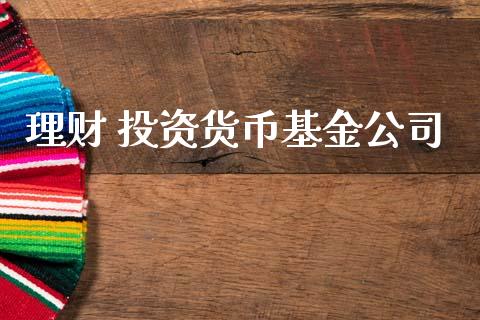 理财 投资货币基金公司_https://www.ltsssb.com_基金频道_第1张