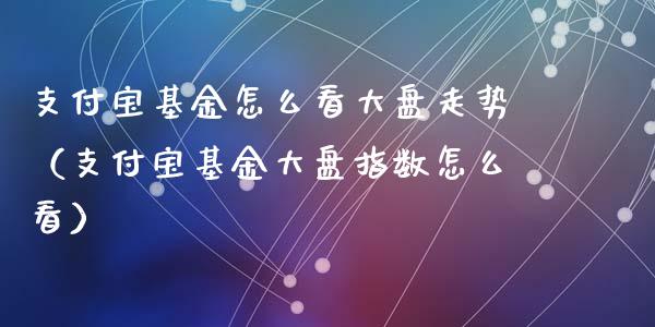 支付宝基金怎么看大盘走势（支付宝基金大盘指数怎么看）_https://www.ltsssb.com_基金频道_第1张