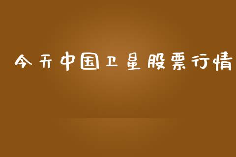 今天中国卫星股票行情_https://www.ltsssb.com_股市分析_第1张