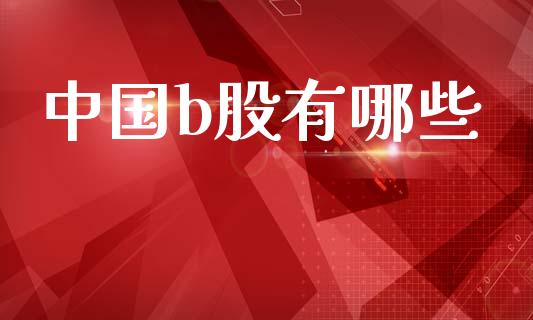 中国b股有哪些_https://www.ltsssb.com_国际财经_第1张