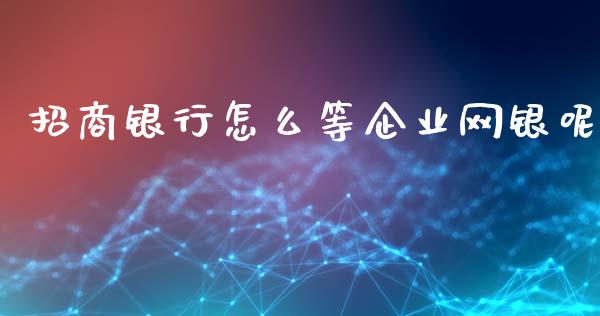招商银行怎么等企业网银呢_https://www.ltsssb.com_期货行情_第1张