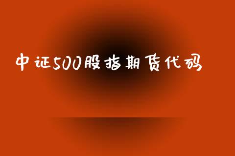 中证500股指期货代码_https://www.ltsssb.com_国际财经_第1张