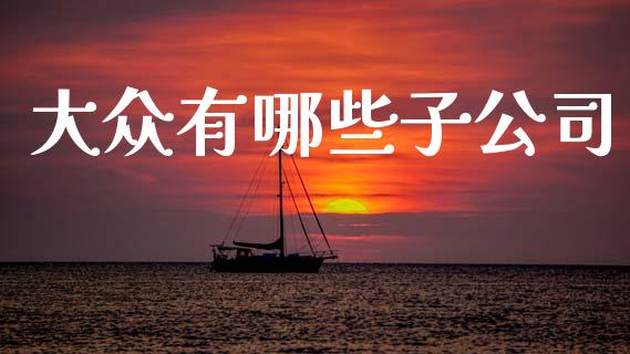 大众有哪些子公司_https://www.ltsssb.com_股票理论_第1张