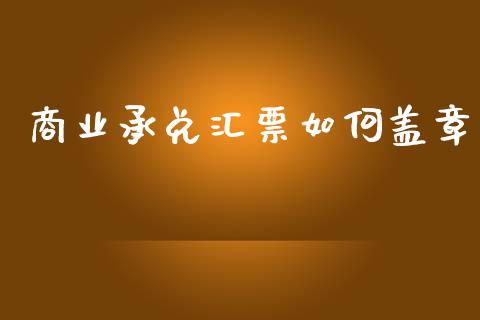 商业承兑汇票如何盖章_https://www.ltsssb.com_股票理论_第1张