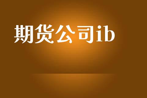期货公司ib_https://www.ltsssb.com_期货密码_第1张