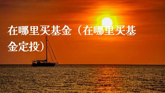 在哪里买基金（在哪里买基金定投）_https://www.ltsssb.com_基金频道_第1张