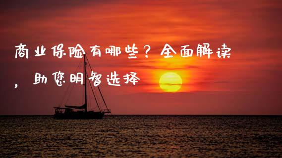 商业保险有哪些?全面解读,助您明智选择_股票理论_第1张_IT财经网 商业保险有哪些?全面解读,助您明智选择_https://www.ltsssb.com_股票理论_第1张