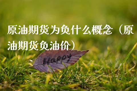 原油期货为负什么概念（原油期货负油价）_https://www.ltsssb.com_期货密码_第1张