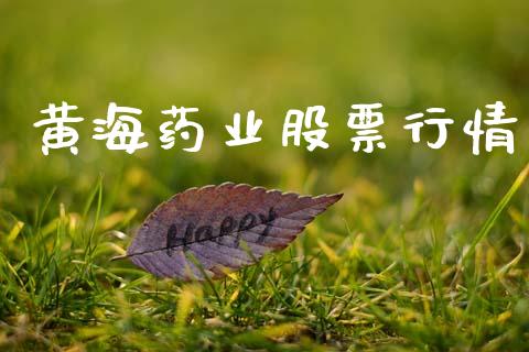 黄海药业股票行情_https://www.ltsssb.com_股市分析_第1张