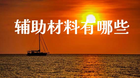 辅助材料有哪些_https://www.ltsssb.com_期货在线_第1张