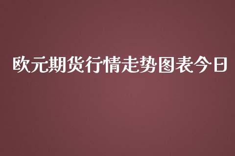 欧元期货行情走势图表今日_https://www.ltsssb.com_期货密码_第1张