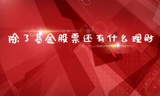 除了基金股票还有什么理财_https://www.ltsssb.com_基金频道_第1张