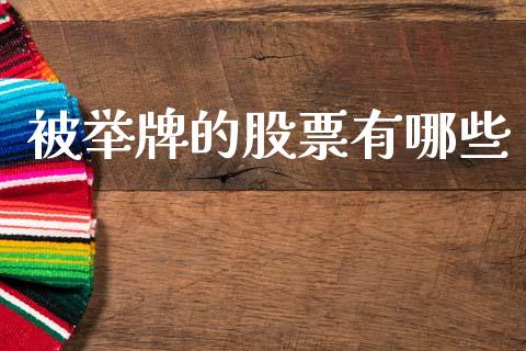 被举牌的股票有哪些_https://www.ltsssb.com_期货密码_第1张