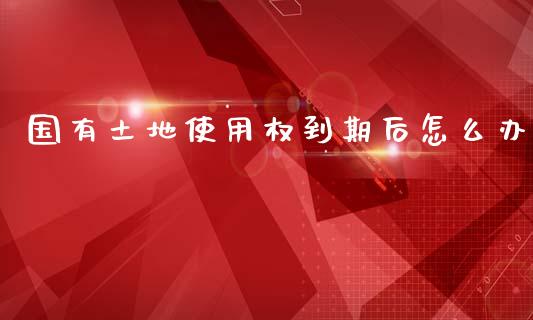 国有土地使用权到期后怎么办_https://www.ltsssb.com_基金频道_第1张