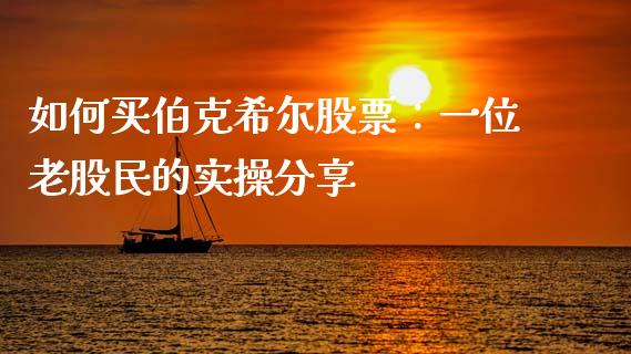 如何买伯克希尔股票：一位老股民的实操分享_https://www.ltsssb.com_期货行情_第1张