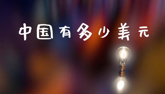 中国有多少美元_https://www.ltsssb.com_期货在线_第1张