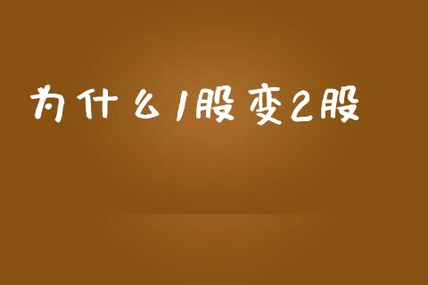 为什么1股变2股_https://www.ltsssb.com_国际财经_第1张