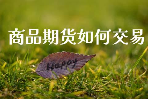 商品期货如何交易_https://www.ltsssb.com_期货密码_第1张
