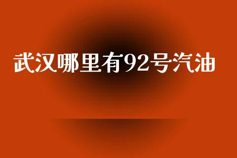 武汉哪里有92号汽油_https://www.ltsssb.com_新股数据_第1张