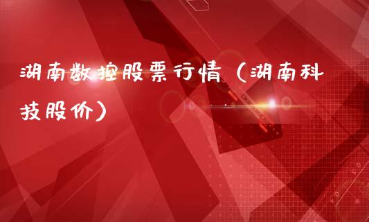 湖南数控股票行情（湖南科技股价）_https://www.ltsssb.com_新股数据_第1张