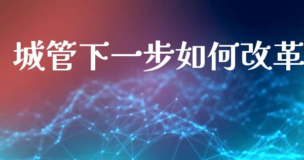 城管下一步如何改革_https://www.ltsssb.com_期货密码_第1张
