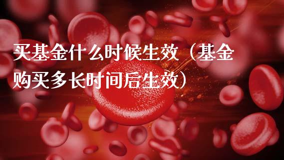 买基金什么时候生效（基金购买多长时间后生效）_https://www.ltsssb.com_国际财经_第1张