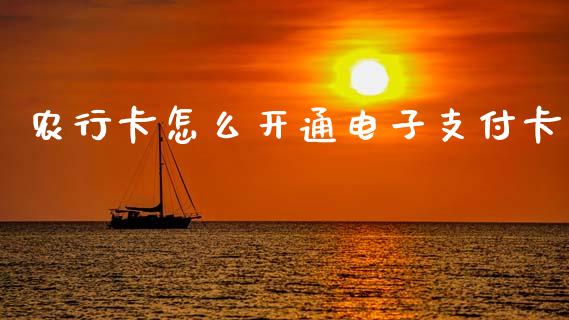 农行卡怎么开通电子支付卡_https://www.ltsssb.com_股市分析_第1张