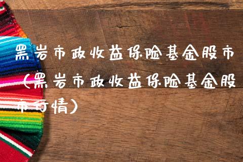 黑岩市政收益保险基金股市（黑岩市政收益保险基金股市行情）_https://www.ltsssb.com_基金频道_第1张