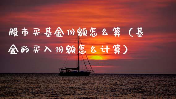 股市买基金份额怎么算（基金的买入份额怎么计算）_https://www.ltsssb.com_基金频道_第1张