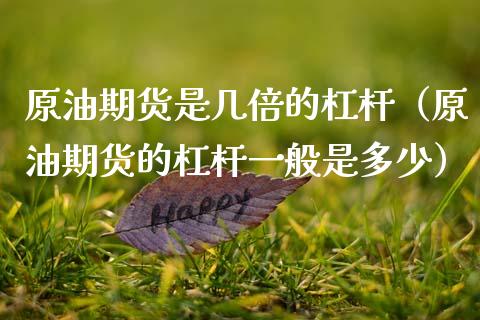 原油期货是几倍的杠杆（原油期货的杠杆一般是多少）_https://www.ltsssb.com_期货密码_第1张