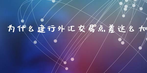 为什么建行外汇交易点差这么大_https://www.ltsssb.com_期货在线_第1张