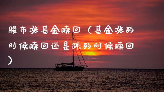 股市涨基金赎回（基金涨的时候赎回还是跌的时候赎回）_https://www.ltsssb.com_基金频道_第1张