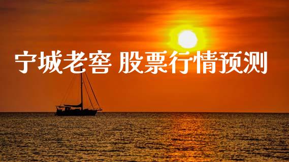 宁城老窖 股票行情预测_https://www.ltsssb.com_新股数据_第1张