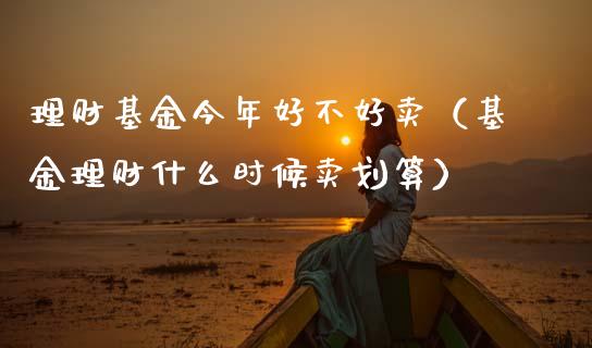 理财基金今年好不好卖（基金理财什么时候卖划算）_https://www.ltsssb.com_基金频道_第1张