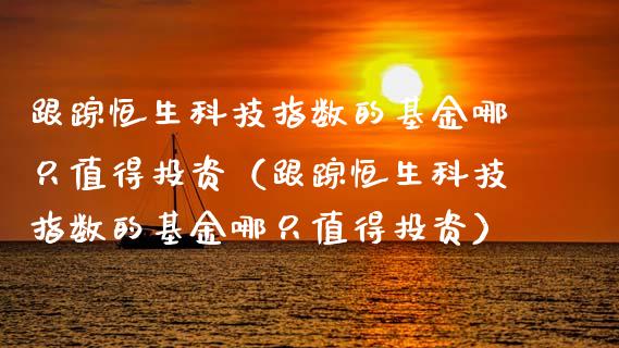 跟踪恒生科技指数的基金哪只值得投资（跟踪恒生科技指数的基金哪只值得投资）_https://www.ltsssb.com_基金频道_第1张