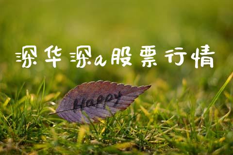 深华深a股票行情_https://www.ltsssb.com_股市分析_第1张