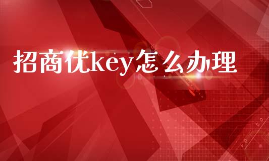 招商优key怎么办理_https://www.ltsssb.com_期货在线_第1张