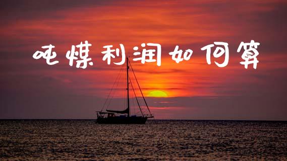吨煤利润如何算_https://www.ltsssb.com_基金频道_第1张