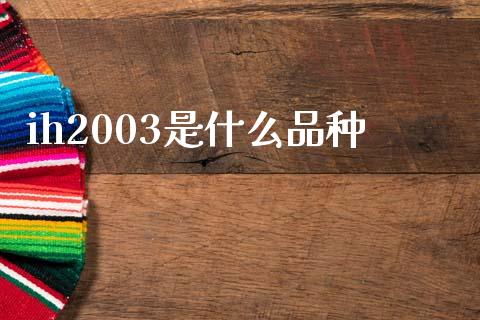 ih2003是什么品种_https://www.ltsssb.com_新股数据_第1张