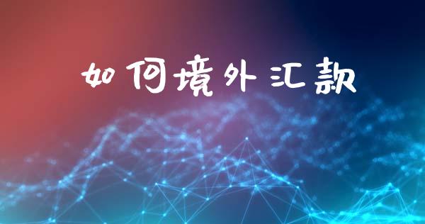 如何境外汇款_https://www.ltsssb.com_期货在线_第1张