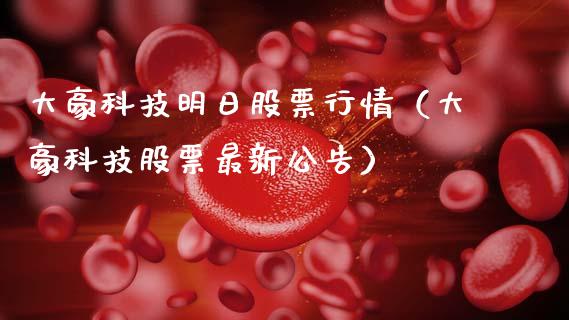 大豪科技明日股票行情（大豪科技股票最新公告）_https://www.ltsssb.com_新股数据_第1张