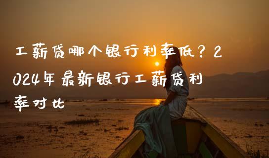 工薪贷哪个银行利率低？2024年最新银行工薪贷利率对比_https://www.ltsssb.com_期货行情_第1张